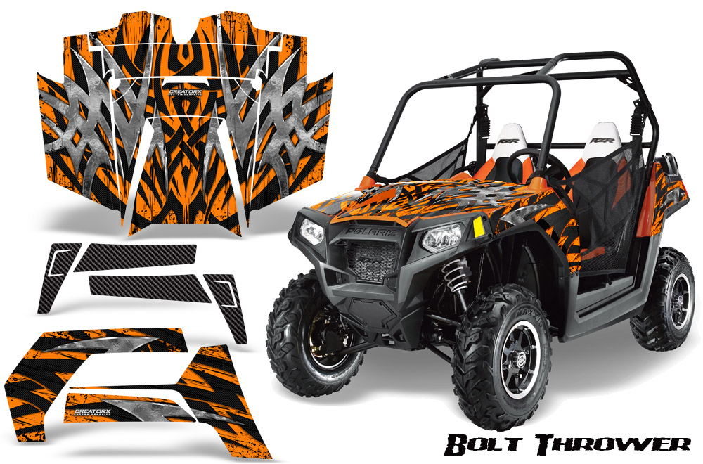 POLARIS RZR 800 2011 Graphics Kit Bolt Thrower Orange